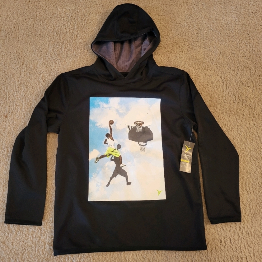 NWT- boys/youth hoody size 10-12 (L) dry fit.